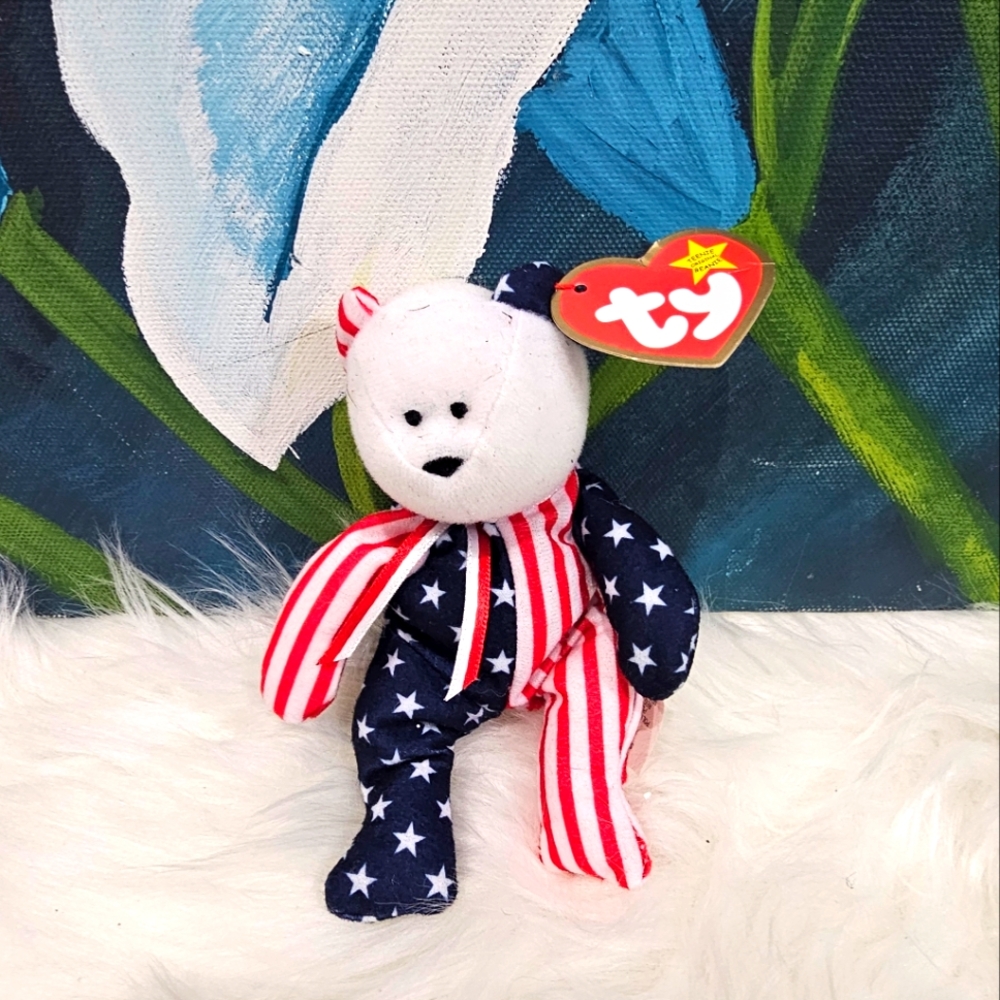 Vintage- 1999 Spangle the bear Ty Beanie Baby